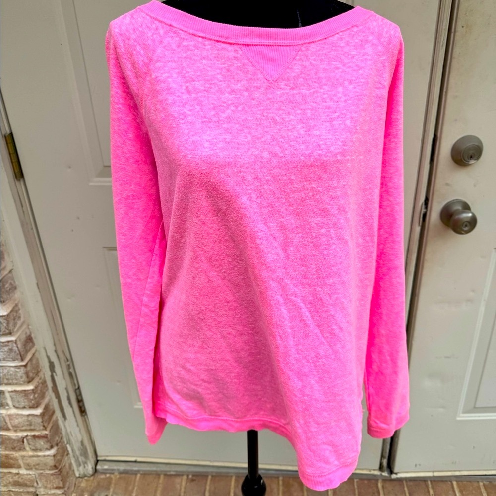 Xhilaration, Sweatshirt, Pink & White, Size Large